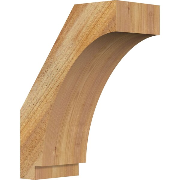 Ekena Millwork 6"W x 12"D x 16"H Imperial Rough Sawn Knee Brace, Western Red Cedar BRC06X12X16IMP00RWR - main